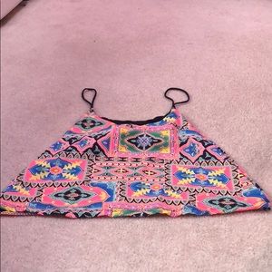 Colorful going out tank top